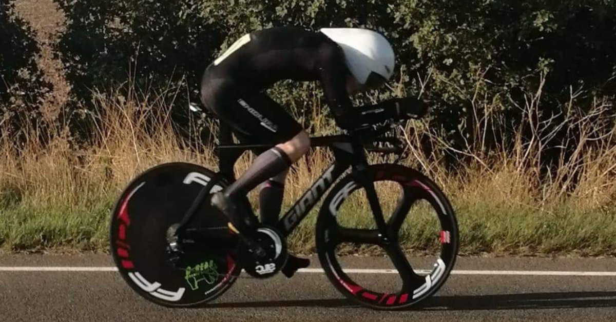 Cyclist riding